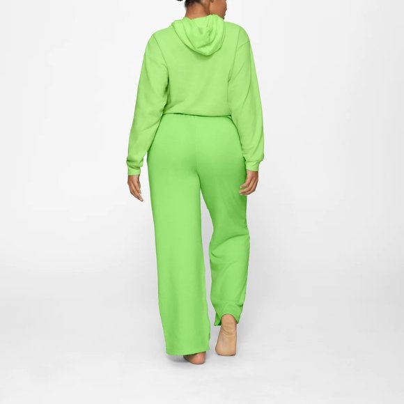 Skims Light French Terry Pullover Hoodie - Neon Green - Picture 4 of 4